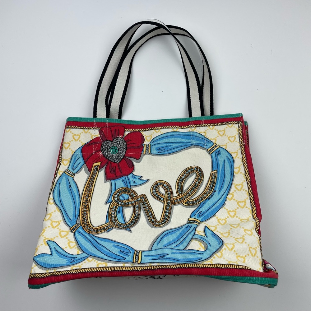 Brighton FASHIONISTA Sparkle And Shine Canvas Tote STYLE D30264